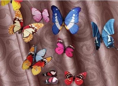 12 Stck. 3D Schmetterling Pin Haus Vorhang Zum Selbermachen Wandkunst Vinyl Abziehbilder Raumdekoration
