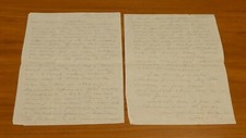 Daniel Alden Reed (dec. 1959) All American Football (Cornell) WWI Letter