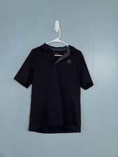 Reebok Men  s Polo Tee Black Size Medium