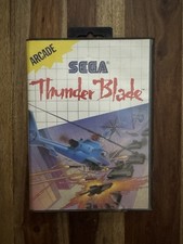 Thunder Blade Mega Cartridge for the Sega Master System CIB ORIGINAL OWNER