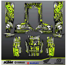 Yamaha Banshee 350 full graphics kit stickers decals atv  