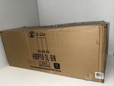 Z-Lite 490P10-3L-BN Chloe Island Light Brushed Nickel
