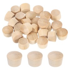 36Pcs DIY Wooden Caps, 11.5mm/0.45" for Carpentry Screwdrivers