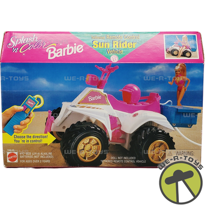 #ad #ad Barbie Splash#x27;n Color Tethered RC Sun Rider Vehicle 1996 Mattel 7000 99 NRFB $23.96