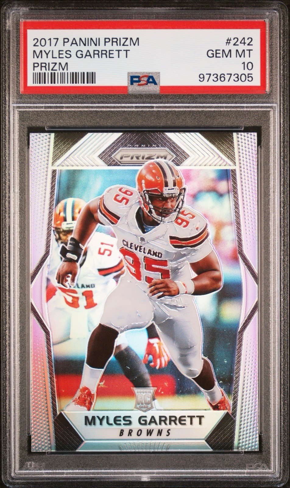 Myles Garrett Panini Prizm #242 Base