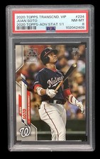 2020 topps #224 juan soto; advanced stat 1/1 transcendent PSA 8  (VIP EXCLUSIVE)