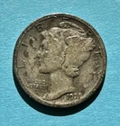 1921 Mercury Dime. 90% Silver. Good Condition. Key Date. Charity Auction.