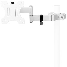 Brazo de monitor de montaje en poste universal de acero VIVO placa VESA | Se adapta a pantallas de 17" a 32"
