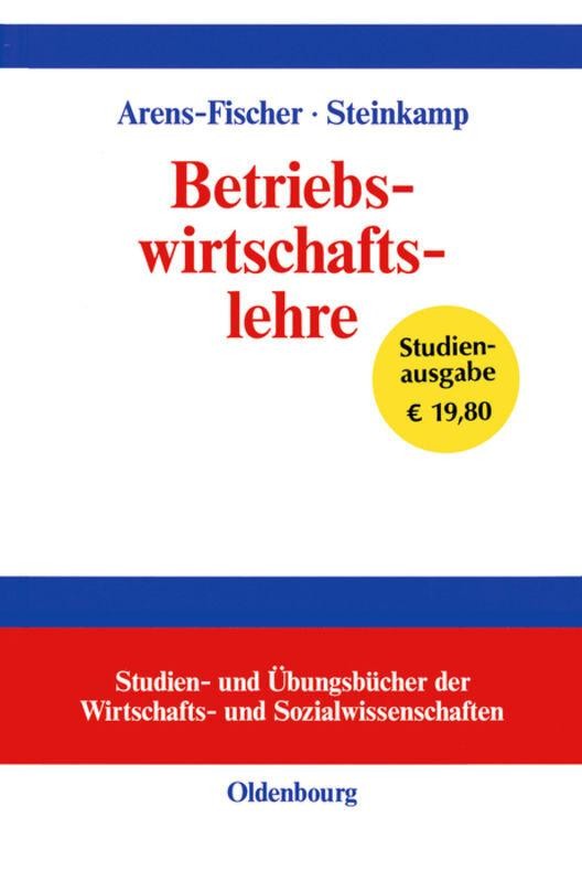 Betriebswirtschaftslehre Wolfgang Arens-Fischer