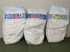 Vintage 2000s Barney And BJ From Barney And Friends Luvs Diapers Size 3 Lot Of 3