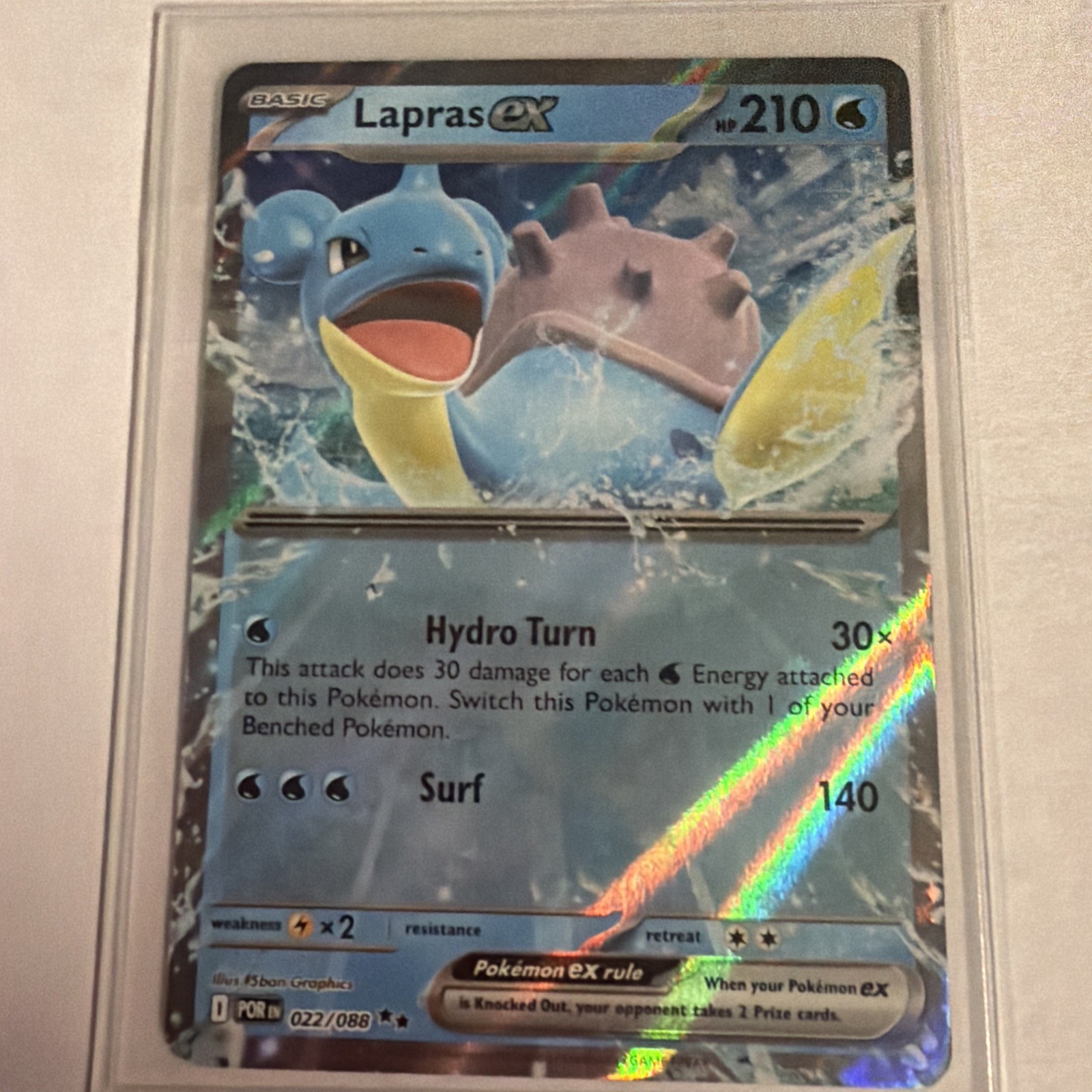 Pokemon Perfect Order 2026 Lapras EX210 Holo Sparkle