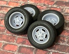 124 Scale 15-inch Kelsey Hayes Recall Resin Wheels W Wide Rear Tires 124 Scale 15-inch Kelsey Hayes Recall Resin Wheels W Wide Rear Tires