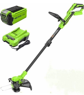 #ad #ad GreenWorks 40V 13 inch Cordless 2amp;1 String Trimmer EDGER 2Ah Battery and Charger $125.00