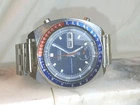 Seiko 6139-6005 Pepsi Chronograph Automatic  Vintage 1970's Size 6.5" to 9"