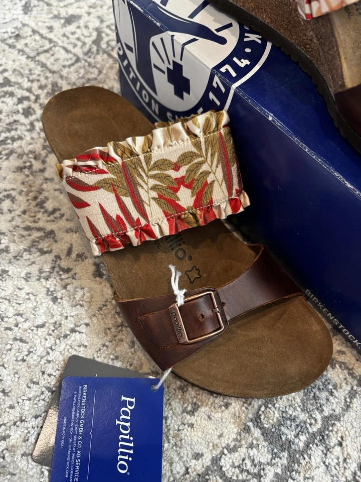 NUEVAS Sandalias de Cuña Papillio de Birkenstock Della Flower Volantes - EU 38N Foto 2 de 4