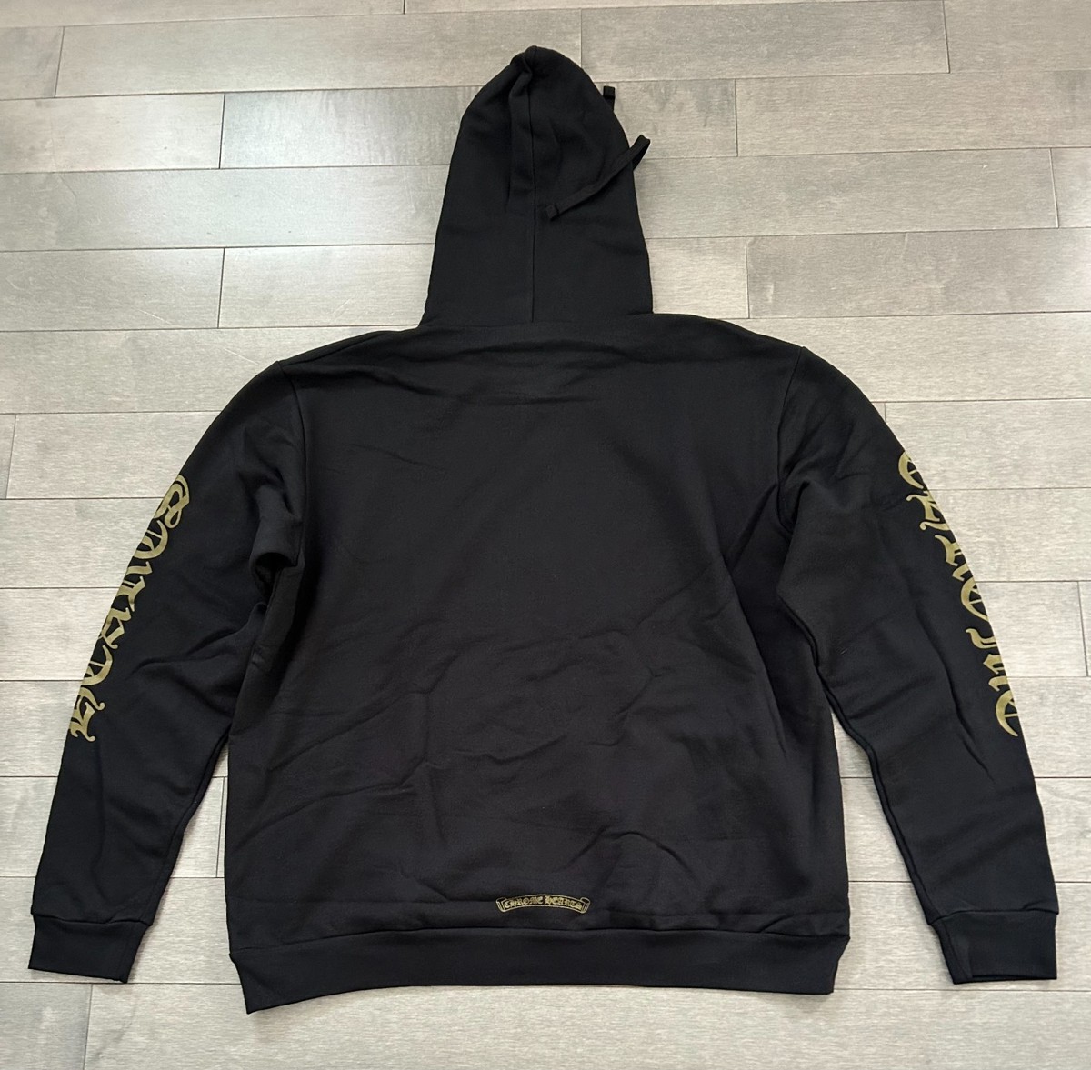 Chrome Hearts Vertical Logo Hoodie Black/Army Green Size XL NEW