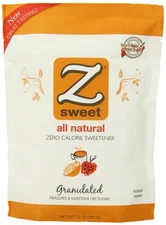 Zsweet Zero Calorie Natural Sugar Substitute Pack of 2 Vegan Gluten Free