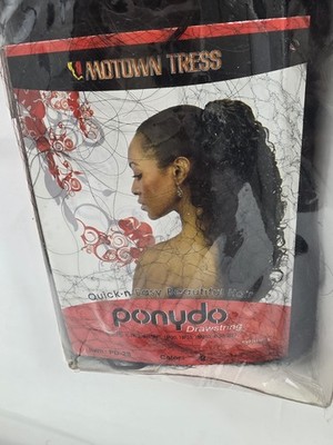 Motown Tress Ponydo Drawstring Ponytail Synthetic Hair Curly/Wavy Color 2