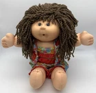 Vintage Cabbage Patch Brunette 18” Doll in Red Birthday Outfit 1990
