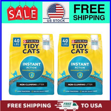  2 pack Purina Tidy Cats Instant Action Non-Clumping Cat Litter Deodorizer