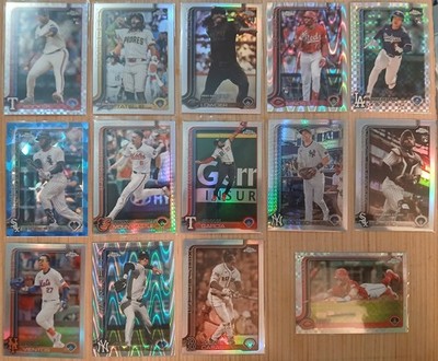 You Pick! 2025 Topps Chrome REFRACTOR PARALLELS-Prism XFractor Sepia Raywave