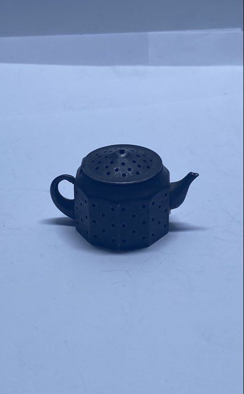 Amcraft Sterling Silver Miniature Teapot Tea Infuser Strainer Vintage 1940s