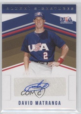 2018 USA Baseball Stars & Stripes and Alumni Signatures Dave Matranga Auto n1u