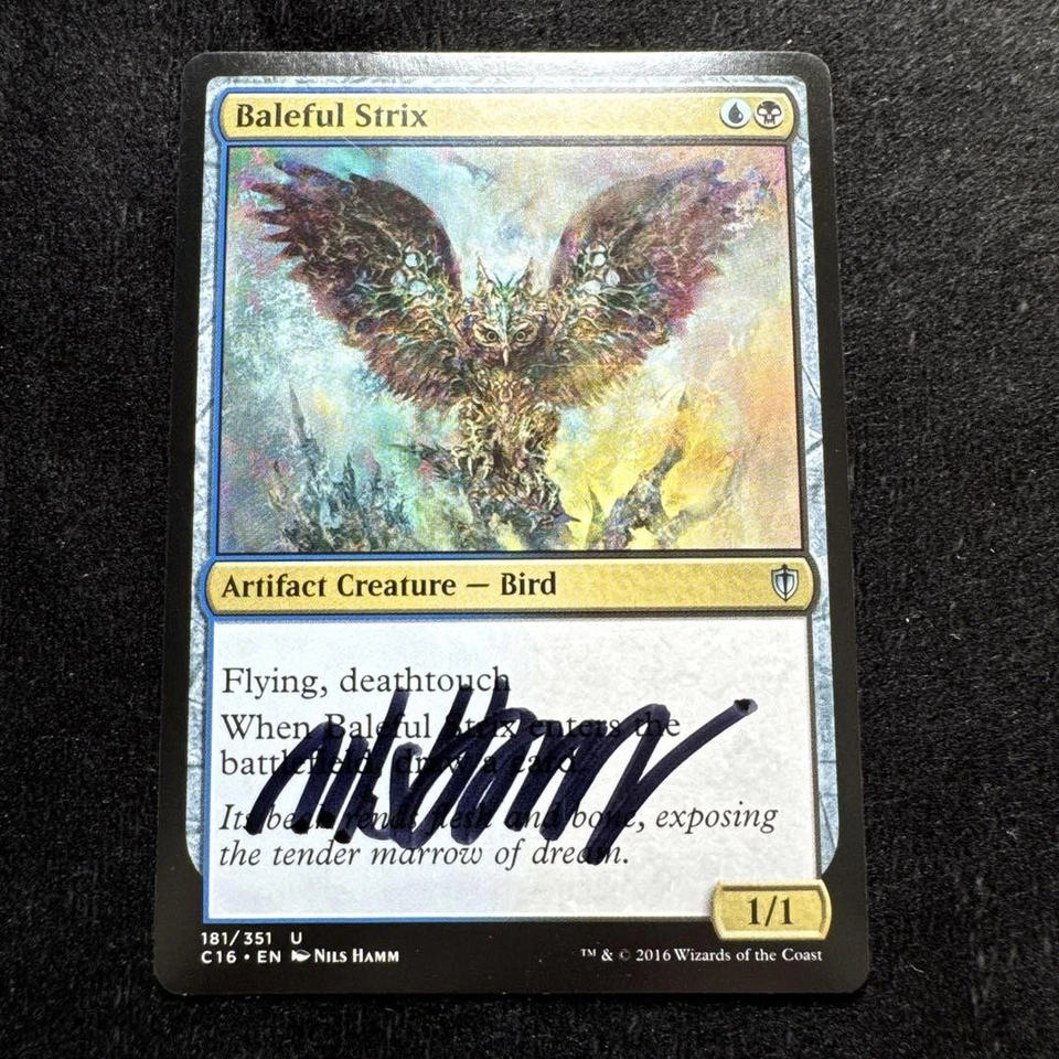 MTG Artist Proof Baleful Strix AP Nils Hamm C13 - Image 2 of 4