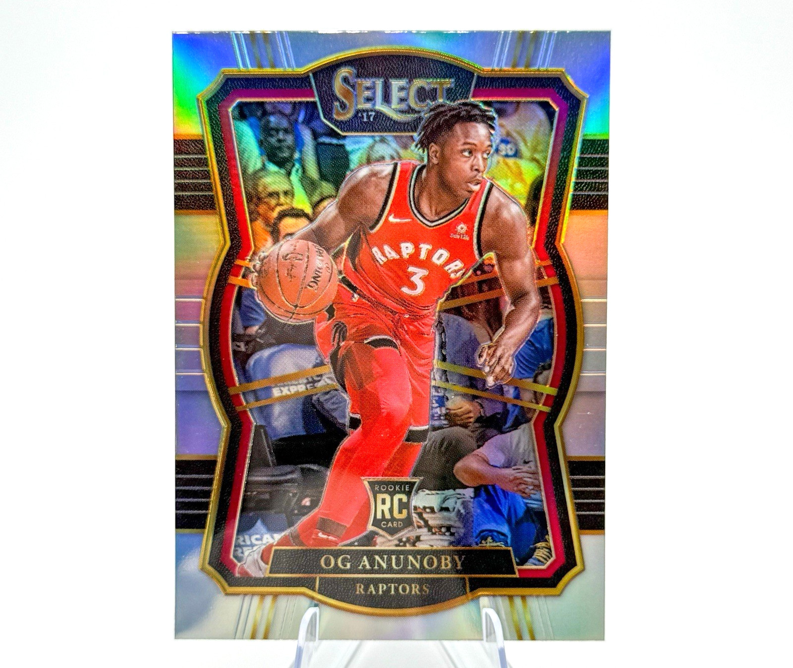 OG Anunoby (RC) 2017-18 Panini Select Premier Silver Prizm #134 Raptors Rookie