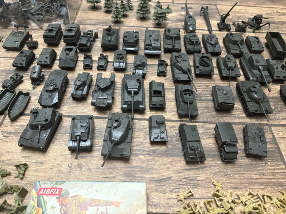 Lote de 500+ tanques DBGM y AIRFIX Soldier escala 40+ vintage de la Primera Guerra Mundial-Segunda Guerra Mundial 👀 Foto 4 de 4