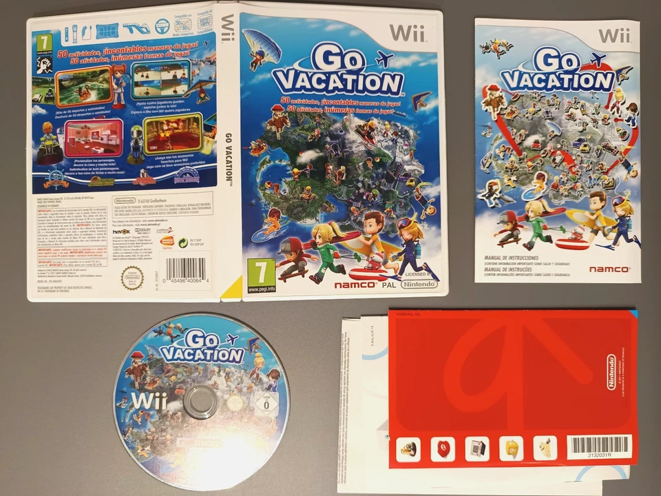 GO VACATION - NINTENDO WII - PAL ESPAÑA - NAMCO RARO, foto 1 de 4