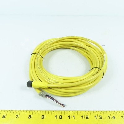 Allen Bradley 889D-F4EC-10 Ser B 4 Pin DC Micro Braid Shield QD Cordset 10 Meter