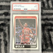Fleer 1988-89 Scottie Pippen Chicago Bulls Rookie PSA Graded Basketball Card #20