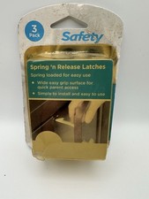 Safety 1st Spring N Release Latches 3 Pack Baby Safety Cabinet Locks New Sealed