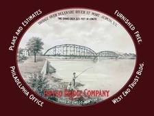 Owego Bridge Co. Port Jervis New York Bridge NEW METAL SIGN: 9x12" Ships Free