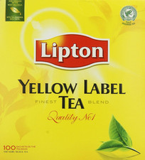 Lipton Yellow Label Tea 100 Tea Bags 0.08 per strip