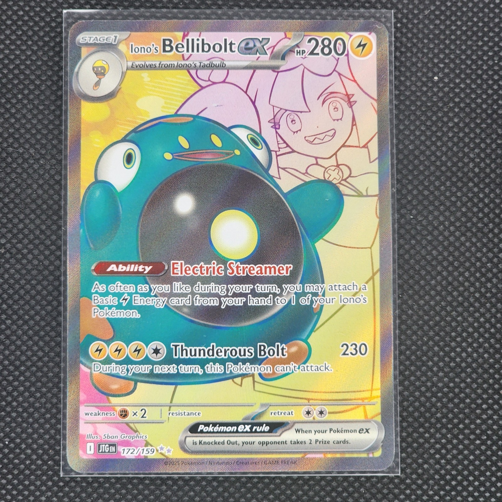 Iono's Bellibolt ex - 172/159 - Ultra Rare - Journey Together - Pokemon - NM/M