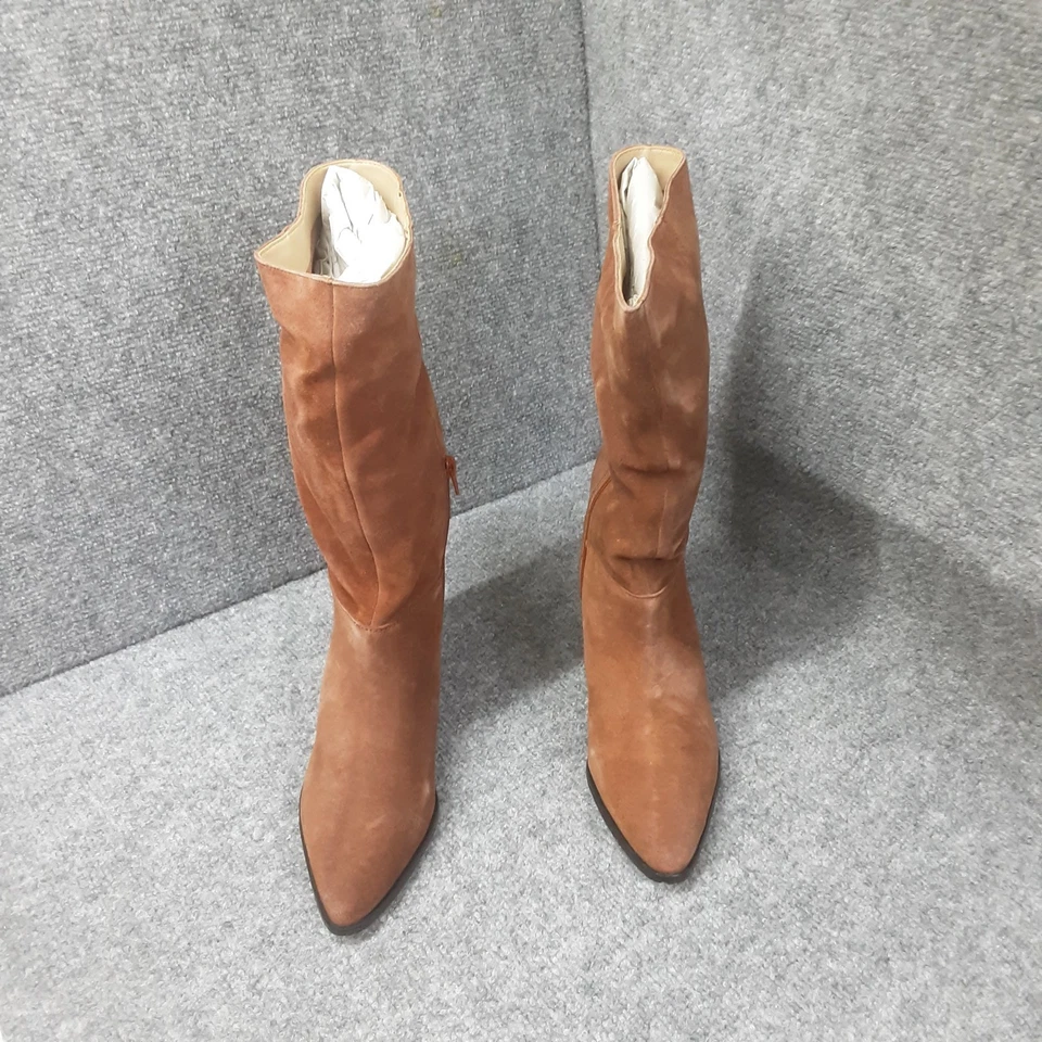 Botas de gamuza para mujer INTENCIONALMENTE EN BLANCO Carlos 8M caoba Foto 2 de 4