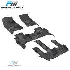 Fits 25-26 Nissan Armada & Infiniti QX80 All Weather 3D Floor Mats Liners TPE
