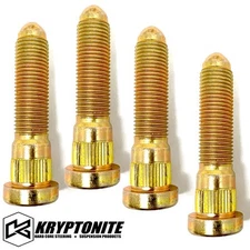 4 Kryptonite Replacement Wheel Hub Lug Nut Stud 01-10 GM 2500HD 8 Lug Truck SUV