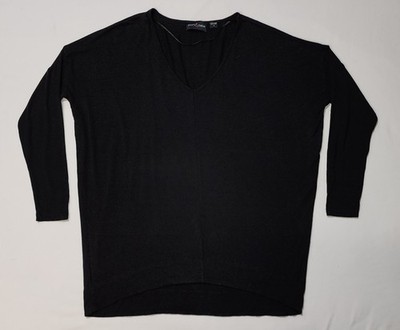 Stork & Babe Women Maternity Black Blouson Top 3/4 Sleeves Size 3