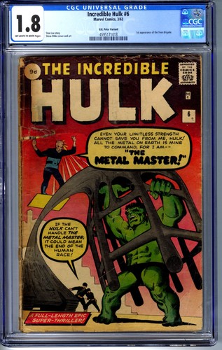 Incredible Hulk #6 CGC 1.8 (Marvel, 1963)