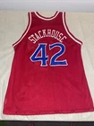 Champion Jerry Stackhouse Red JERSEY Men 48 Clean Philadelphia 76ers Vintage NBA
