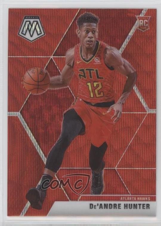 2019-20 Panini Mosaic Rookies Tmall Red Wave Prizm De'Andre Hunter #239 02ez