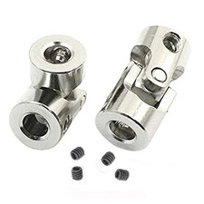 2 Pack Universal Joint Shaft Coupler Coupling Steering Connector for RC Car