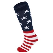 Toddler Soccer Socks Breathable Kids Football Baseball 3-6 Years American Flag