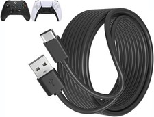 USB C Cable PS5 Controller Charger Cord for Xbox Series X/S,10ft 10ft, Black