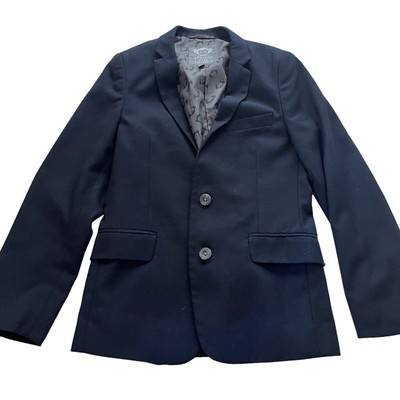 Appaman boys navy blue suit sport jacket blazer size 12
