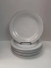 (7) Laurie Gates Valencia Rustic Gray 11" Terra Cotta Plates 