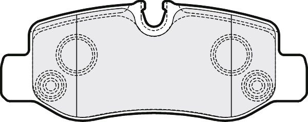 Brake Pads Set fits MERCEDES VITO W447 1.6D Rear 2014 on Proformer Quality